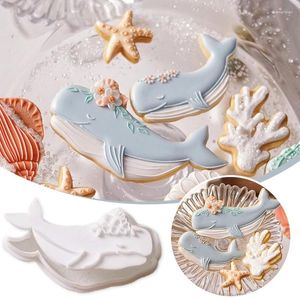 Baking stampi a tema oceano guscio gelido guscio di stelle di stelle e premere la decorazione della torta per biscotti per la mamma