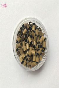 Låsa enkelt koppar Micro Ring 1000pcs 322838 raka minislås kopparrörsmikropärlor för applicering i tipshår4329770