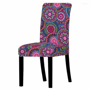 Stuhlabdeckungen Mandala Print Cover Stretch Office All Inclusive Slipcover Dining für Restaurant El Decor