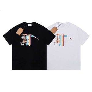 Klassisk plusstorlek t-shirt designer t-shirt män kvinnor sommar kortärmad topps bokstäver utskrift grafisk tee par ren bomull överdimensionerade t-shirts asiatiska s-5xl