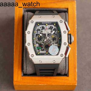 Richardmill Watch Herren Designer Bewegung Automatische Luxus Luxus -Armbanduhr Schwarze Technologie Carb