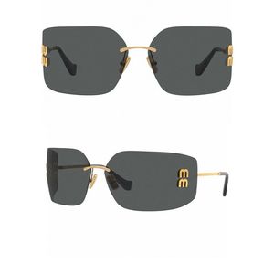 Solglasögon för kvinnor Lyxkvalitet Rimless Mirror Designer Solglasögon MU54 Fashion Märke Glasögon Utomhus Sport Casual Style Original Box