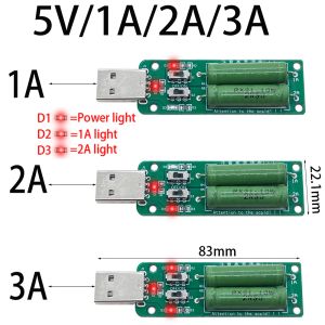 USB Direnç DC Elektronik Yük 2 Anahtar Ayarlanabilir Akım 5V 1A/2A/3A Pil Kapasite Voltaj Derecesi Direnç Test Cihazı