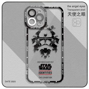 Capa de telefone transparente para iPhone 15 11 14 Pro Max 13 12 mini xr x xs 8 7 6s mais fundos s-star w-wars Arte legal