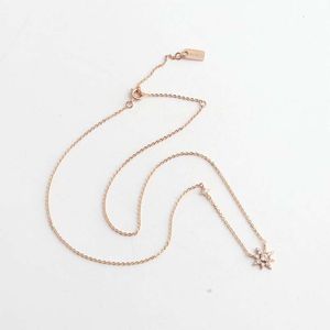 Designer Coache Couch Necklace Minimalist Commuting Rose Gold Eight Pointed Star Pendant Short Necklace