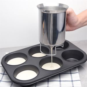 Smetdispenser bakning mjöl pasta dispenser för pannkaka muffins kakmuffins som mäter tratt blandning bakverk deg dispensador