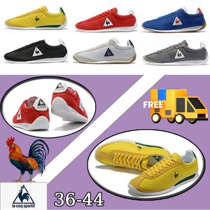 Designer Shoes LE COQ Casual shoes Sneakers Running Shoes Women Men Soft jogging 36-44 size black white blue yellow free shipping Classic French rooster