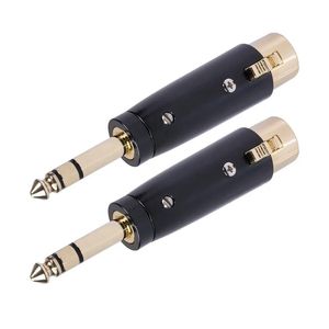 2024 Male Stereo To XLR Female Adapter Gold Plated Mixer Microphones Speakers Computer Cellphone for Guitar Microphone Cables 1. for Mixer