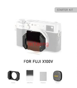 Fujifilm için Fujifilm için Filtreler X100V Kare Lens Filtre Sistemi (Tutucu+GND8+CPL+ND8+Torba+Doğal Gece Filtresi) X100F X100F X100S X100T Kamera