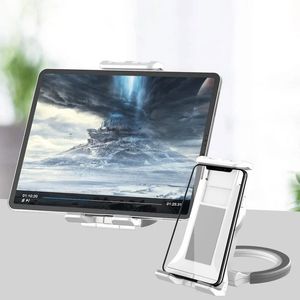 Einstellbare Tablet-Wandmontage, faltbare Tablet-Standhalter für iPad Pro 5-12.9 iPhone12 Samsung Xiaomi Huawei Mobiltelefon Mount