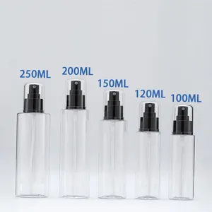 Бутылки для хранения 300pcs/lot 200 мл чистого пустого косметического ухода за кожей с черной головкой