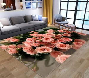 2021 3D Flowers Printing Carpet Child Rug Kids Room Play Area Rugs Hallway Floor Mat Home Decor Large Carpets for Living Room2202256