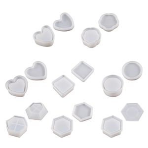 DIY Crystal Epoxy Harts Jar Mold Storage Box lock Silikonform för DIY -smycken Making Candy Box Container Casting Tool 40 GB