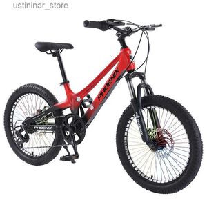 Bikes cavalca da 20 pollici per bambini in mountain bike da 8-12 anni a pedale maschio e femmina pedali in lega di magnesio bici ciclistica all'aperto L47