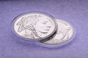 Andere Kunsthandwerk 1 Unz 999 Fine American Silver Buffalo Rare Münzen 2015 Messing Plattierung Silber Coin2786837
