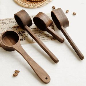 Coffee Scoops Black Walnut Measuring Bean Spoon Modern Simplicity Household Solid Wood Long Handle Quantitative Small