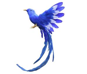 Artificial Bird Feathers Plastic Figurine Landscape Ornament Garden Decor Christmas DIY Halloween 28 5 3cm Y2009037351746