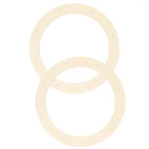 Ramar 2st Chic Wood Crafts Wreath Diy Hoops Practical Making Rings