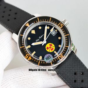 KR Factory New Fifty Fathoms No Rad 5008D-1130-B64A Watch 40.3mm Black Dial Cal.1151 Automatic Movement Mens Watch Steel Case Gents Sport Watches Rubber Strap