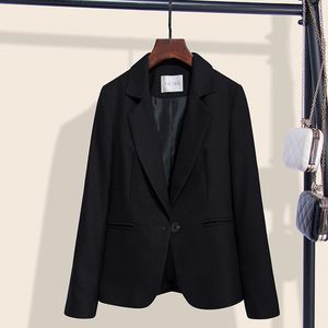 Office Lady Sacka Jacket Black Blazer Womens Coat Autumn Winter Formal Work Suit Pocket Classic Slim Casual Long Blazer Coat Tops