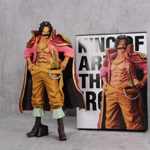 Comics Heroes One Piece Figur 23cm Gol D Roger King of Artist Anime Action Figure Model Collection Statue Figurin Doll Toy For Birthday Present 240413