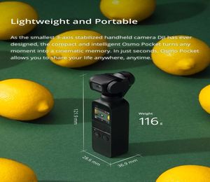 DJI Osmo Pocket 4K 60fps 3XIS Портативный стабилизированный портативный ручной gimbal6921298