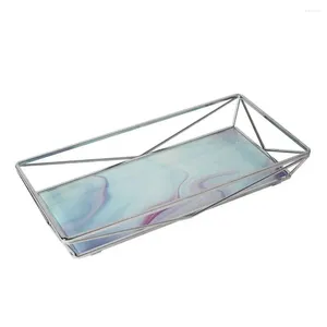 Aufbewahrungsboxen moderner Glasschalen Organizer Kosmetikschmuck Toilettenartikel