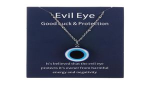 1pc Blue Glass Evil Eye Uyle Tipants Collana per donne uomini Turchia Lucky Necklace Accessori gioielli girocollo 2104910