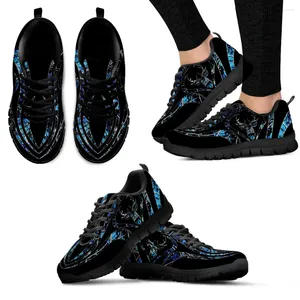 Casual Shoes InstantArts Cool Antler Print Lightweight Outdoor Lace Up Summer bekväm andningsbar sneakers Platform