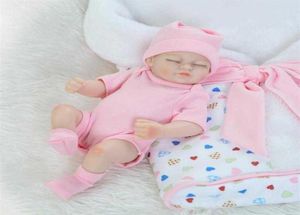 Wiedergeborene Puppen voll Silikon Körper Reborn Baby Sleeping Dolls Mädchen Bad lebensechte Real Bebe Brinquedos Reborn Bonecas29314150940