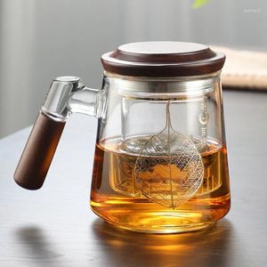 SCHEDE DEL VINE 500 ml di bicchiere da tè da tè Filtro per la colazione per la colazione Drinkware per uffici per la colazione