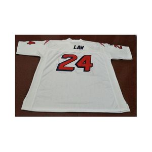 American College Football Wear Rare Men Goodjob 24 Ty Law 1995 White Color Jersey Size S-5Xl Or Custom Any Name Number Drop Delivery S Ot30N