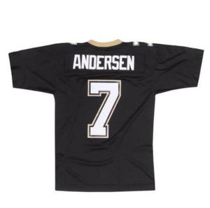 Stitched Football Jerseys 7 Morten Andersen 1982 Mesh Legacy Pensionerade Retro Classics Jersey Men Women Youth S-6XL