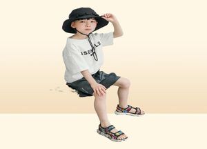 Sandals Summer Children039s Casual Sport Sandal Boys Open Toe One Word Sandal Thick Bottom Non Slip Sole Soft Printed Outdoor B9926954