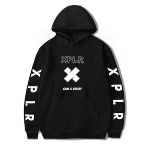 Sam och Colby tryckte XPLR Merch Hoodie Boysgirls Streetwear Fashion Hoodie Hooded Pullover Sweatshirt9574999