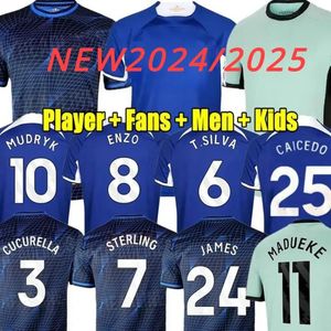 24 25 ENZO CFC Cheiseas Soccer Jerseys Retro Collection Joao Felix Pulisic Mount Havertz Sterling Jerling Fofana Black Out Fuily Football Shirt Cucurella Mash Up Kits Kits