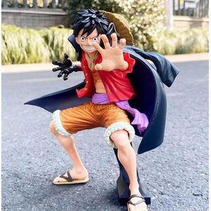 Comics Heroes 20cm One Piece Monkey D Luffy Figure Ghost Island Battle Suit Wano Country Koa Art King Anime Action Pvc Model Toys Kids Gift 240413