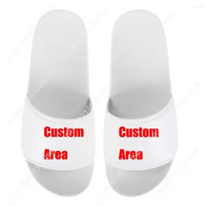 Slippers Custom Summer Sandals Women Man Boy Girl Couple Home Sandal Indoor Slip On Shoes House Floor Non-slip Slides