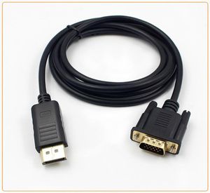 18m DisplayPort para VGA Conversor Cables Adaptador DP Male 1080p Connector de porta de exibição para MacBook HDTV A102383619