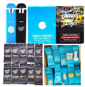 empty disposable vape 1g 1000mg e cig disposable vapes pen jungle boys 1ml with zipper mylar bag package