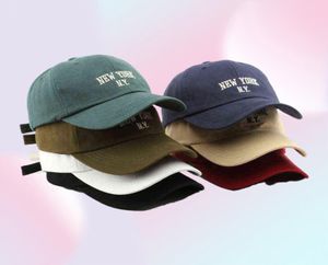 Sleckton Pamuk Beyzbol Kapağı Kadınlar ve Erkekler Moda New York Nakış Şapkası Sıradan Snapback Şapkaları Yaz Güneş Kapakları UNISEX AA220309121637