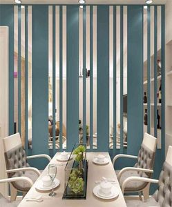 Proste linie akrylowe 3D naklejki ścienne tła dekoracja ściany sufit linia salonowa salon jadalnia dekoracje ścienne 10pcs 25149019