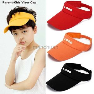 Visir Ball Caps Kids Adult Sun Visor Cap Boy Summer Beach Sports Top Tom Sun Cap UV Protection Tennis Running Sunscreen Hat Custom 24412