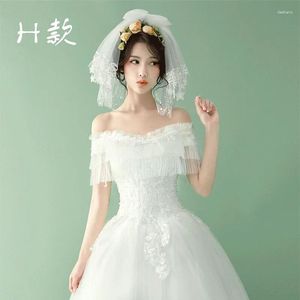 Decorazione per feste da sposa da sposa sposa Super Xian Sen è un bel vestito da pografia da viaggio in stile coreano con pettine per capelli corto