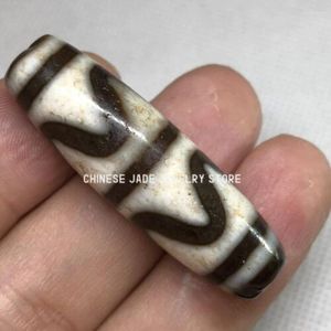 Colares pendentes Antique Magic Magia velha tibetana AGATE TIGER DE DENTES AMULET DZI BEAD C012