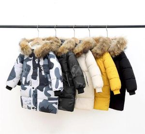 Down Coat Jackets rockar päls baby pojkar flickor ytterkläder kläder parkas vinter hösten lång snöar vadderad puffer varm 202125125372