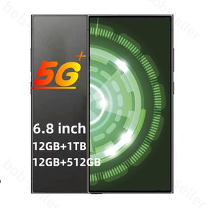 بوصة 6.8 S24 Full Touch SCEEN 5G الهاتف الخليوي 16 1TB S23 OLTA OIGINAL FACIAL ONTING SMATPHONE الهواتف المحمولة CAMEA GPS English S