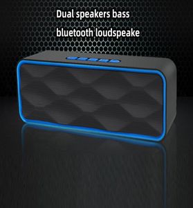 Dubbla hornhögtalare hi-fi stereo bluetooth woofer wirless subwoofer mode o spelare högtalare trådlös boombox bärbar soundbar altavoz gratis fartyg3530070