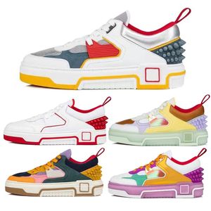 Golvdesigner kvinnor skor med låda multicolor män sneakers luxe skor män lyx klassisk platt sula casual schuhe bekväm snörning