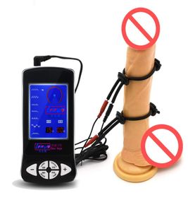 Uppskatta sexelektroder män gay elektro ejakulation orgasm prostata massager stimulator sex leksaker penis elektrisk chock produkt6049803